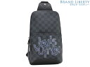 【激レア超美品】ルイヴィトン　LOUIS VUITTON　ダミエ グラフィット LVロゴ　アヴェニュー スリングバッグ　ボディバッグ　バムバッグ　ベルトバッグ　ショルダーバッグ　グリ　N40274　【中古】