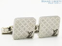 ルイヴィトン LOUIS VUITTON ブトン ドゥ マンシェット シャンゼリゼ カフス カフスボタン カフリンクス シルバー M65043 【中古】