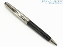 【レア美品】モンブラン MONT BLANC マイスターシュテュック ソリテール ドゥエ シグナム クラシックサイズ ツイスト式 ボールペン 164 シルバー ブラック 8579 【中古】