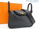 【レアほぼ新品】エルメス HERMES リンディ ミニ 20 斜め掛けショルダーバッグ ポシェット ショルダーポーチ ブラック ゴールド金具 ヴォースイフト 【...