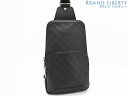 【新品同様】ルイヴィトン LOUIS VUITTON ダミエアンフィニ アヴェニュー スリングバッグ ボディバッグ バムバッグ ショルダーバッグ オニキス ブラ...