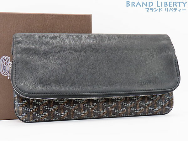 ● ブランドゴヤール　GOYARD ● 商品名サント マリー SAINTE MARIE　サン マリー MM　クラッチバッグ　セカンドバッグ　ポーチ ● サイズW：30cm　H：17cm　D：2cm ● 仕様 外側：オープンポケット×2 ● カラーブラック ● 素材PVC×レザー ● 型番STMARIMMLTY01CL01P ● 製造刻印SAR120162 ● 付属品箱 ● 商品ランク 外観： SA　　 内観： S ● 商品状態表面のブラックレザーに極わずかな薄スレ、ファスナープル金具に微細な薄キズがございますが、使用感少なくとても綺麗なお品物になります。