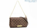【新古品】ルイヴィトン LOUIS VUITTON ダミエ フェイボリットPM 2WAY チェーン ショルダーバッグ ポシェット ポーチ クラッチバッグ ハンドバッグ ダークブラウン N41276 【中古】(4)