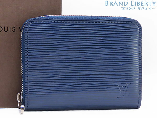 【レア新古品】ルイヴィトン　LOUIS VUITTON　エピ　ジッピー コイン パース　コインケース　小銭入れ　コンパクト財布　カードケース　パスケース　名刺入れ　アンディゴブルー　M60384　【中古】