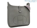 【レア外超美品】エルメス　HERMES　エブリン1 PM　斜め掛けショルダーバッグ　メッセンジャーバッグ　グラファイト グレー シルバー金具　トリヨンクレマンス　【中古】