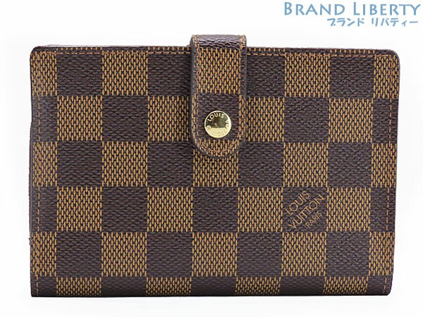 【未使用】ルイヴィトン　LOUIS VUITTON　ダミエ　ポルトフォイユ ヴィエノワ　二つ折り がま口財布　コンパクト財布　N61674　【中古】