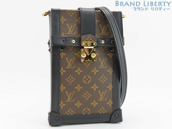 【レア美品】ルイヴィトン　LOUIS VUITTON　モノグラム　ポシェット トランク ヴェルティカル　フォンケース　フォンポーチ　ショルダーポーチ　ポシェット　ダークブラウン　M63913　【中古】