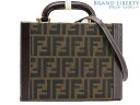 【激レア美品】フェンディ FENDI ヴィンテージ ズッカ 2WAY トランク バニティバッグ コスメボックス メイクボックス 化粧ケース マルチケース ハンド...