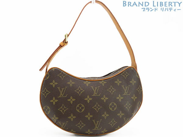 ルイヴィトン　LOUIS VUITTON　モノグラム　ポシェット クロワッサン　セミショルダーバッグ　ワンショルダーバッグ　ハンドバッグ　ポーチ　ダークブラウン　M51510　【中古】
