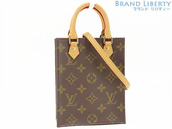 乐天商城 - 【ほぼ新品】ルイヴィトン　LOUIS VUITTON　モノグラム　プティット サックプラ　斜め掛け ショルダーバッグ　ショルダーポーチ　ポシェット　ダークブラウン　M69442 M81295　【中古】