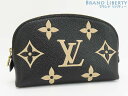 【ほぼ新品】ルイヴィトン　LOUIS VUITTON　バイカラー モノグラム アンプラント　ポシェット コスメティック PM　コスメポーチ　化粧ポーチ　小物入れ　ノワール ブラック ベージュ　M59086　【中古】