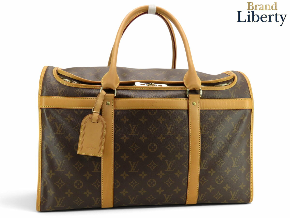 Carry Cases - 【激レア美品】ルイヴィトン LOUIS VUITTON モノグラム サックシャン50 ドッグキャリー ペット用キャリーバッグ ダークブラウン PVC レザー M42021　【中古】