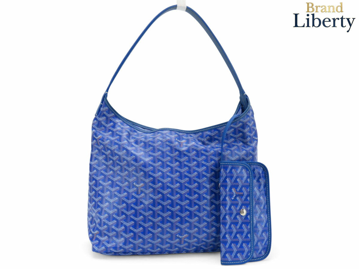乐天商城 - 【美品】ゴヤール GOYARD ボエム ホーボーバッグ ワンショルダーバッグ セミショルダーバッグ ハンドバッグ ブルー PVC レザー　【中古】