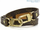 【ほぼ新品】ルイヴィトン LOUIS VUITTON モノグラム ショルダーストラップ 調節不可 ダークブラウン J75011 【中古】