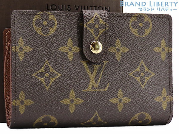 【未使用】ルイヴィトン　LOUIS VUITTON　モノグラム　ポルトフォイユ ヴィエノワ　二つ折り　がま口財布　コンパクト財布　M61674　【中古】