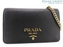 【美品】プラダ PRADA サフィアーノ 2WAY 斜め掛け ショルダーバッグ ポシェット クラッチバッグ セカンドバッグ パーティーバッグ フォンポーチ ネロ...