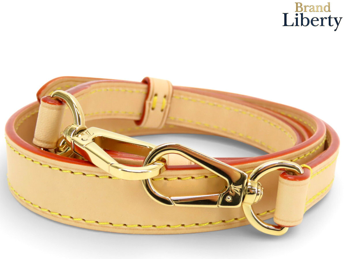 乐天商城 - 【新品同様】ルイヴィトン LOUIS VUITTON ヌメ革 ショルダーストラップ 調整可能 付属品 ナチュラル ゴールド金具 カーフレザー