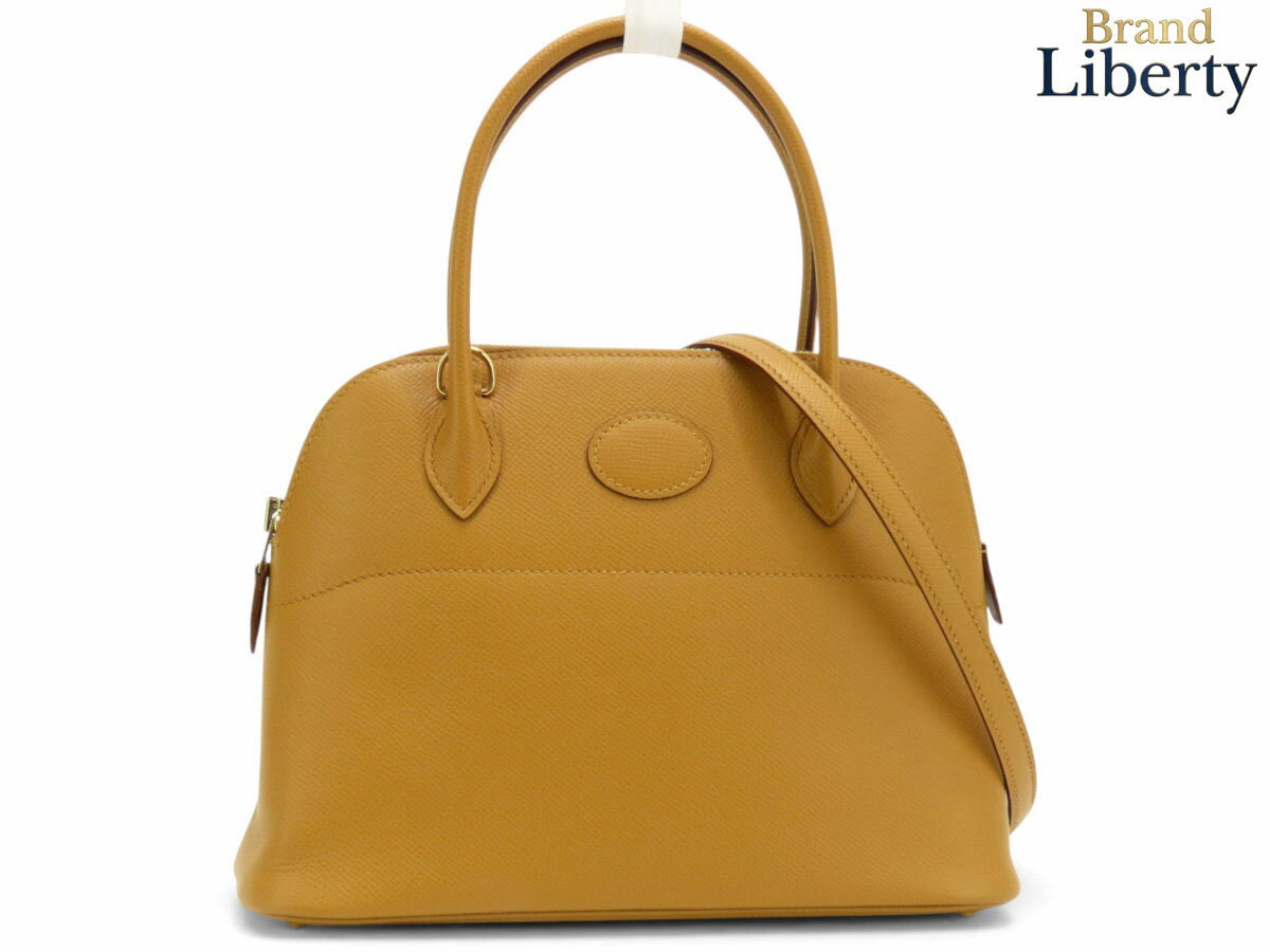 Rakuten - 【未使用】エルメス HERMES ボリード 27 2WAY ハンドバッグ ショルダーバッグ セサミ ライトブラウン ゴールド金具 ヴォーエプソン Z刻　【中古】
