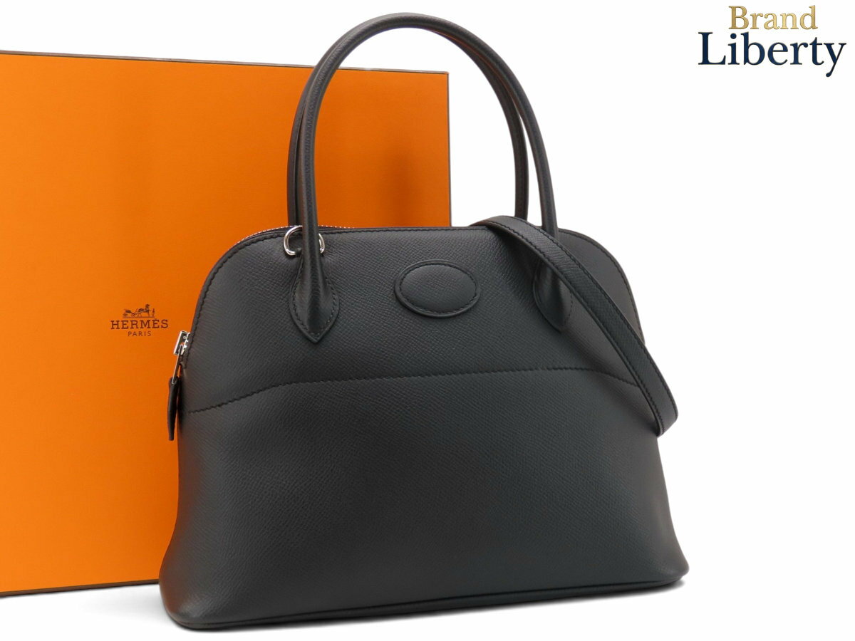 乐天商城 - 【ほぼ新品】エルメス HERMES ボリード 27 2WAY ハンドバッグ ショルダーバッグ ブラック シルバー金具 ヴォーエプソン 041693CK 89 D刻　【中古】