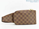 【ほぼ新品】ルイヴィトン LOUIS VUITTON ダミエ ジェロニモス ボディバッグ ウエストバッグ ウエストポーチ バムバッグ スリングバッグ ダークブラ...