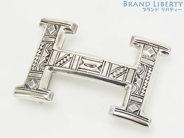 【美品】エルメス　HERMES　コンスタンス　トゥアレグ族　シルバー　Hバックル　ベルト用　手彫り仕上げ　32mm　シルバー925 AG925　【中古】のサムネイル