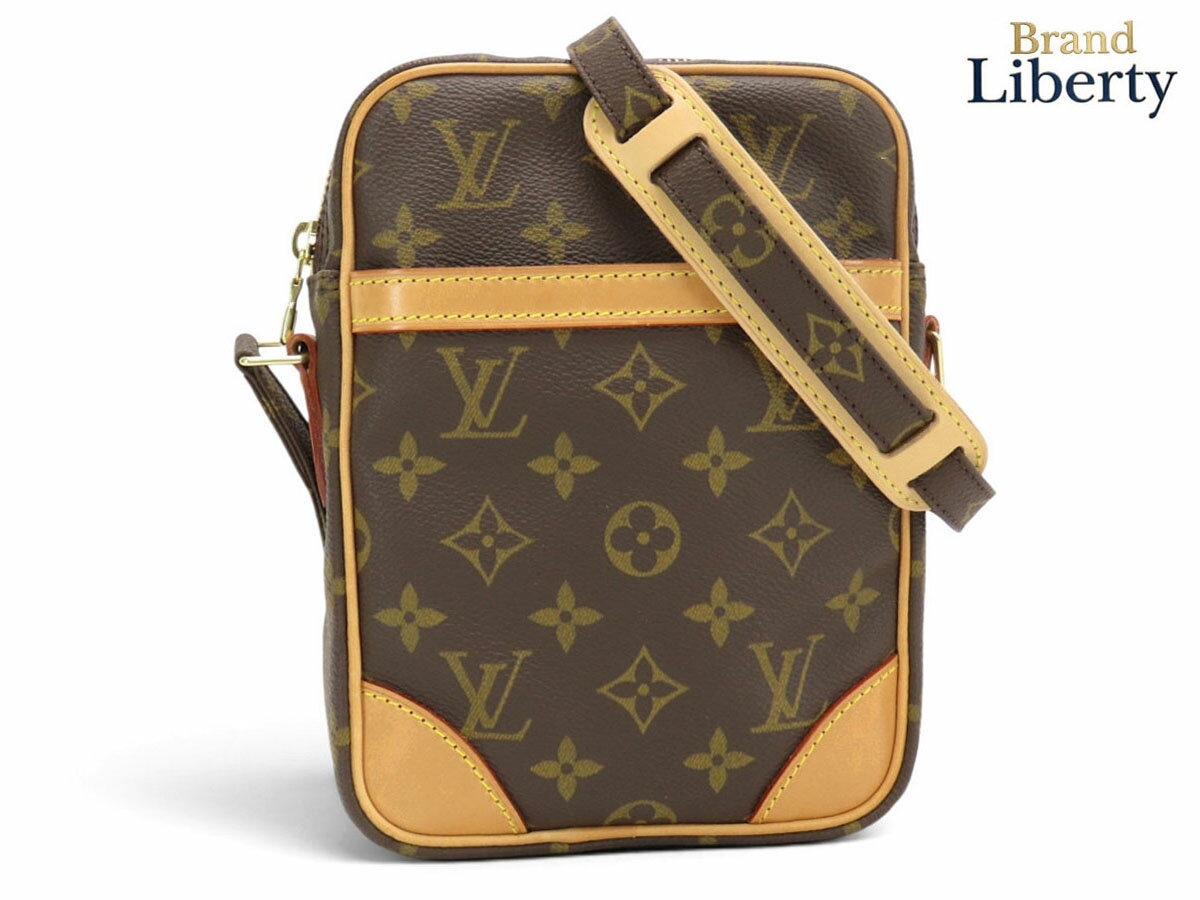 Rakuten - 【外美品】ルイヴィトン LOUIS VUITTON モノグラム ダヌーブ 斜め掛けショルダーバッグ ポーチ ポシェット ダークブラウン M45266　【中古】