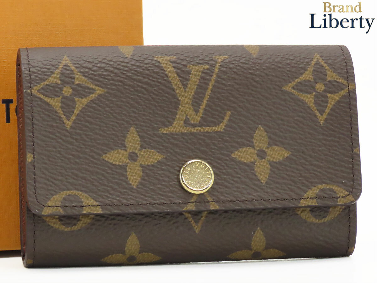 乐天商城 - 【新古品】ルイヴィトン LOUIS VUITTON モノグラム ミュルティクレ6 6連キーケース キーリング キーホルダー ダークブラウン M62630　【中古】