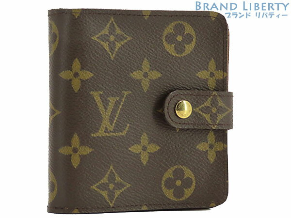 【未使用】ルイヴィトン　LOUIS VUITTON　モノグラム　コンパクトジップ　ファスナー付 二つ折り財布　M61667　【中古】