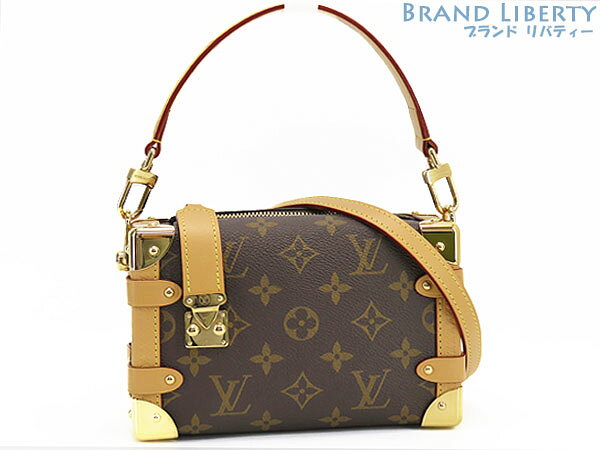 乐天商城 - 【新品同様】ルイヴィトン　LOUIS VUITTON　モノグラム　サイドトランク PM　2WAY ハンドバッグ　斜め掛けショルダーバッグ　ショルダーポーチ　ポシェット　ダークブラウン　M46815　【中古】