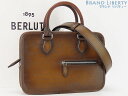 【未使用】 ベルルッティ Berluti カリグラフィ UN JOUR GULLIVER アンジュール ガリバー 2WAY ハンドバッグ ショルダーバッグ ポー...