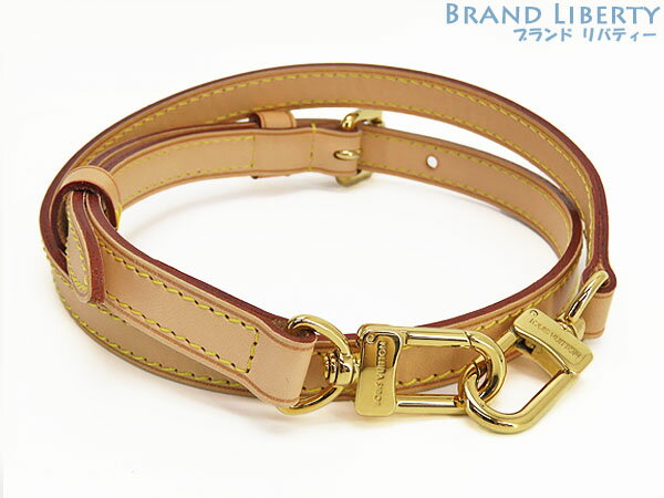 乐天商城 - 【超美品】ルイヴィトン　LOUIS VUITTON　ヌメ革　調整可能　ショルダーストラップ　ナチュラル ゴールド　カーフレザー　【中古】
