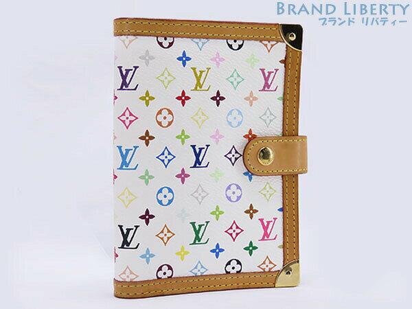 【美品】ルイヴィトン　LOUIS VUITTON　モノグラム マルチカラー　アジェンダPM　手帳カバー　システム手帳　ブロン　R20896　【中古】