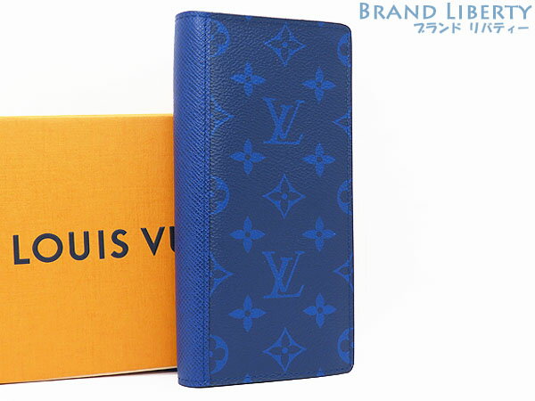 現金特価 ルイヴィトン Louis Vuitton タイガラマ モノグラム ポルトフォイユ ブラザ 二つ折り長財布 コバルト ブルー M Brand Liberty Digital Alwaiely Com