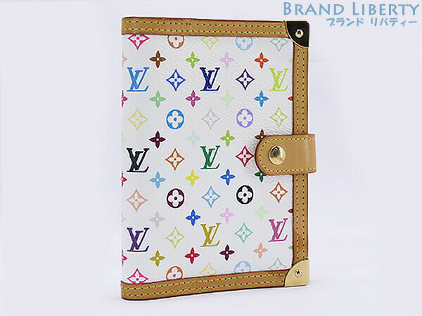 【美品】ルイヴィトン　LOUIS VUITTON　モノグラム マルチカラー　アジェンダPM　手帳カバー　システム手帳　ブロン　R20896　【中古】