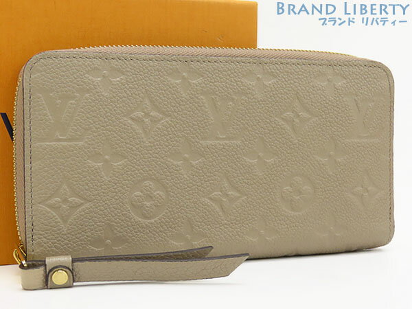 乐天商城 - 【ほぼ新品】ルイヴィトン　LOUIS VUITTON　モノグラムアンプラント　ジッピーウォレット　ラウンドファスナー長財布　トゥルトレール グレーベージュ　M69034　【中古】