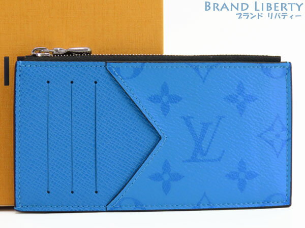 【レア未使用】ルイヴィトン　LOUIS VUITTON　タイガラマ モノグラム　コインカード ホルダー　カードケース　パスケース　名刺入れ　コインケース　コインパース　小銭入れ　ラグーン ブルー　M30425　【中古】のサムネイル