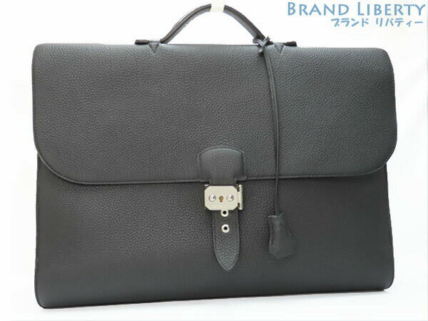 【新品同様】エルメス　HERMES　サック・ア・デペッシュ 41　ビジネスバッグ　ブリーフケース　書類かばん　ブラック　トゴ　H063011CK89　サックアデペッシュ 【中古】のサムネイル