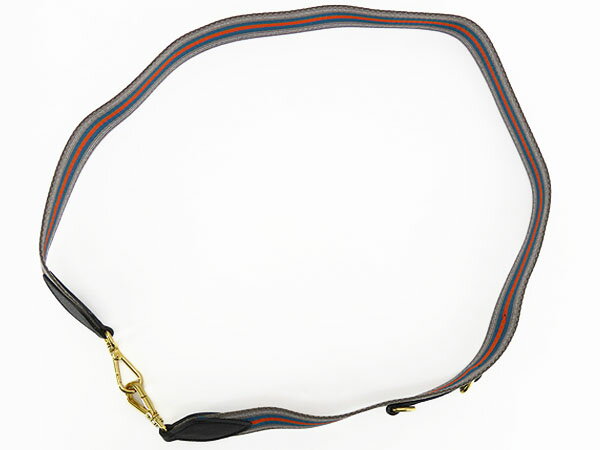 【未使用】プラダ　PRADA　ストライプ　ショルダーストラップ　ナイロンキャンバス...