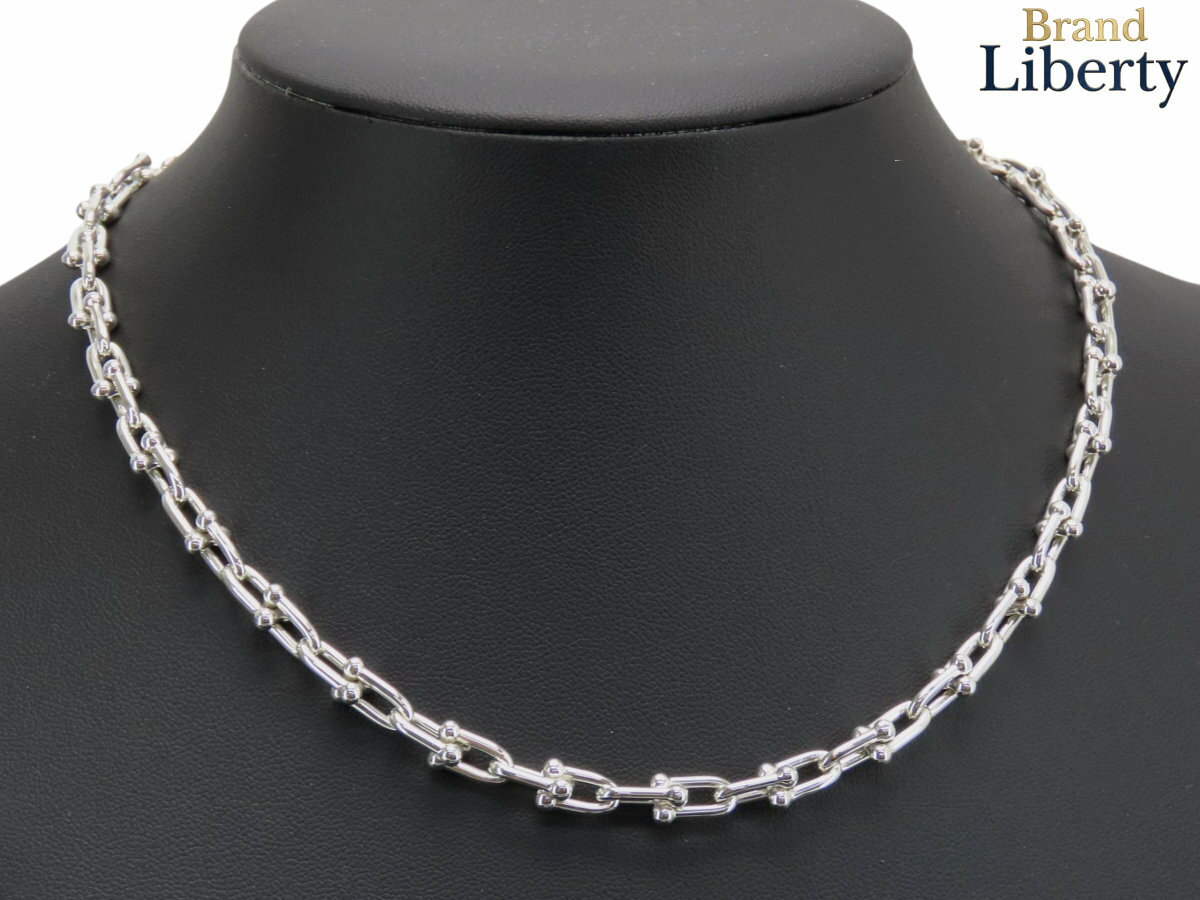 Rakuten - 【新品仕上げ】ティファニー TIFFANY&Co ハードウェア スモール リンク ネックレス スターリングシルバー ペンダント チョーカー シルバー スターリングシルバー シルバー925 AG925 60153093
