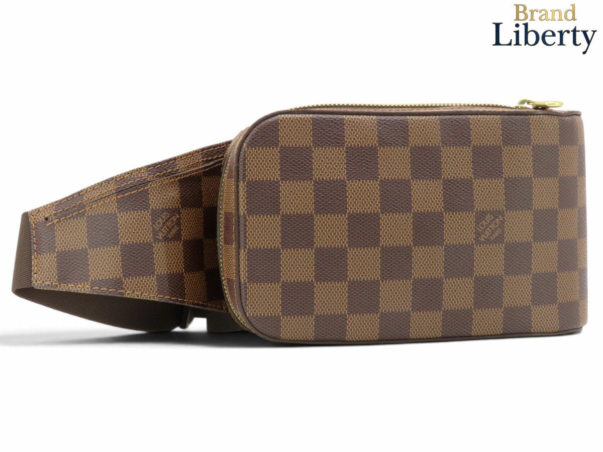 乐天商城 - 【未使用】ルイヴィトン LOUIS VUITTON ダミエ ジェロニモス ボディバッグ ウエストバッグ ウエストポーチ バムバッグ スリングバッグ 新型 ダークブラウン PVC N51994　【中古】