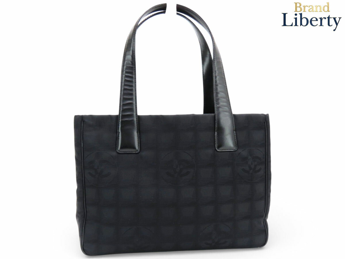乐天商城 - 【超美品】シャネル CHANEL ニュートラベルライン トートPM トートバッグ ショルダーバッグ ブラック ナイロン レザー A20457　【中古】