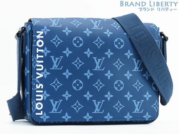 【激レア新古品】ルイヴィトン　LOUIS VUITTON　モノグラム ブルー　ディストリクト PM NV3　斜め掛け ショルダーバッグ　メッセンジャーバッグ　ブルー ホワイト ダークブラウン　M23785　【中古】のサムネイル
