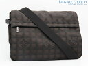 【超美品】シャネル CHANEL ニュートラベルライン 斜め掛けショルダーバッグ メッセンジャーバッグ ダークブラウン マロン ブラック ナイロン レザー A2...