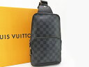 【未使用】ルイヴィトン　LOUIS VUITTON　ダミエ グラフィット　アヴェニュー スリングバッグ　ボディバッグ　バムバッグ　ショルダーバッグ　ブラック　N41719　【中古】