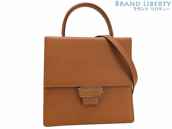 乐天商城 - 【レア美品】ロエベ　LOEWE　ヴィンテージ　2WAY トップハンドルバッグ　ハンドバッグ　ショルダーバッグ　ブラウン　レザー　【中古】