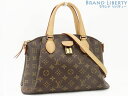 【超美品】ルイヴィトン LOUIS VUITTON モノグラム リボリーPM 2WAY ハンドバッグ トートバッグ ショルダーバッグ ダークブラウン M4454...