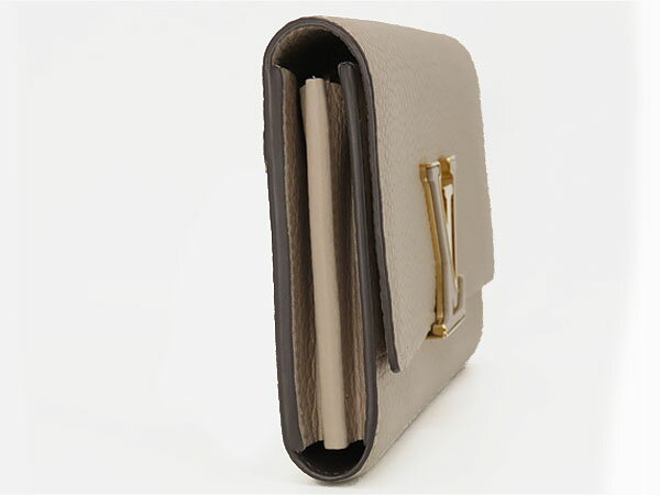 【超美品】ルイヴィトン　LOUIS VUITTON　パルナセア　ポルトフォイユ カプシーヌ　二つ折り長財布　ガレ ベージュ　トリヨンレザー　M61249　【中古】