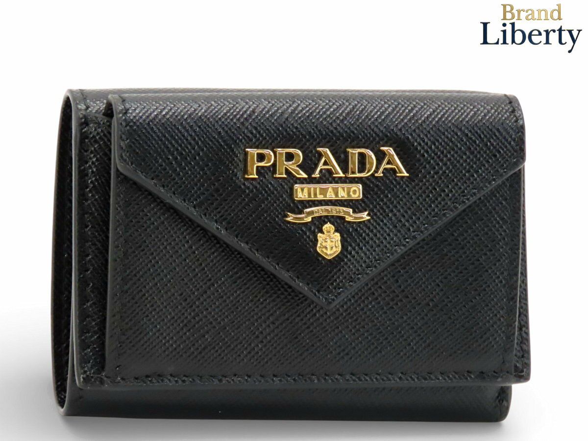 楽天市場】プラダ サフィアーノ 三つ折りの通販