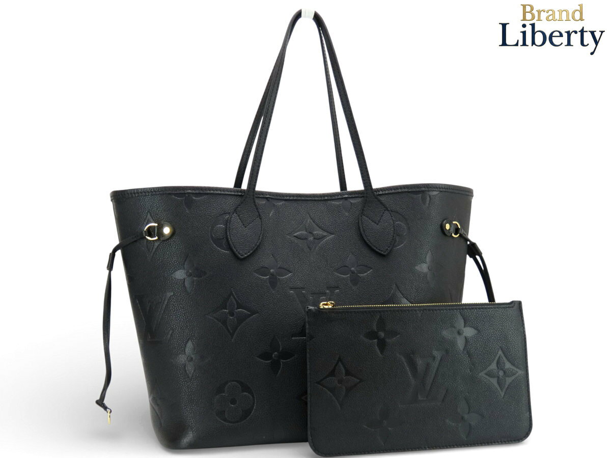 乐天商城 - 【未使用】ルイヴィトン　LOUIS VUITTON　モノグラム アンプラント　ネヴァーフル MM　トートバッグ　ショルダーバッグ　ポーチ付き　ノワール ブラック　M45685　【中古】