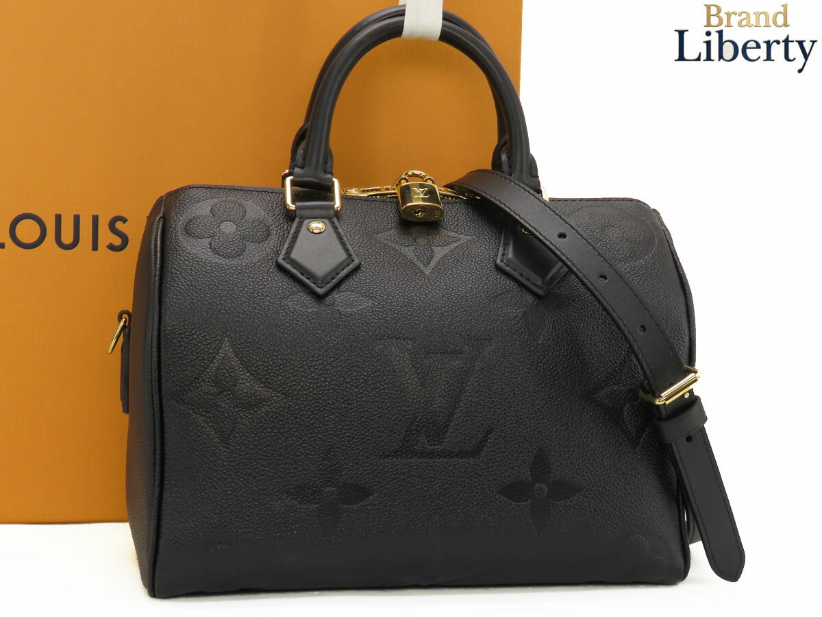 乐天商城 - 【未使用】ルイヴィトン LOUIS VUITTON モノグラム アンプラント スピーディ バンドリエール25 2WAY ミニボストンバッグ ハンドバッグ ショルダーバッグ ノワール ブラック アンプラントレザー M58951　【中古】